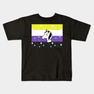 Non-Binary Sparkle Unicorn Kids T-Shirt